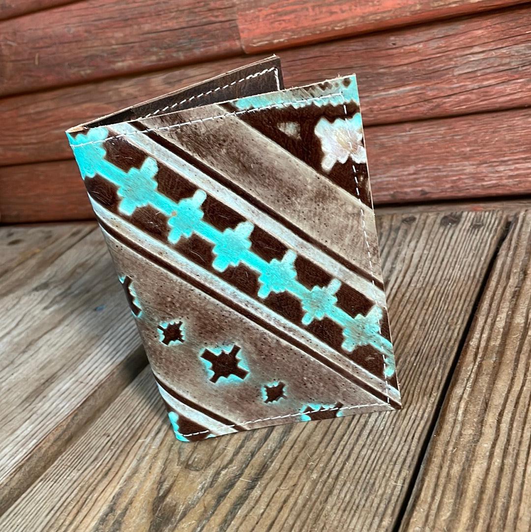 Waylon Wallet - w/ Cocoa Navajo-Waylon Wallet-Western-Cowhide-Bags-Handmade-Products-Gifts-Dancing Cactus Designs