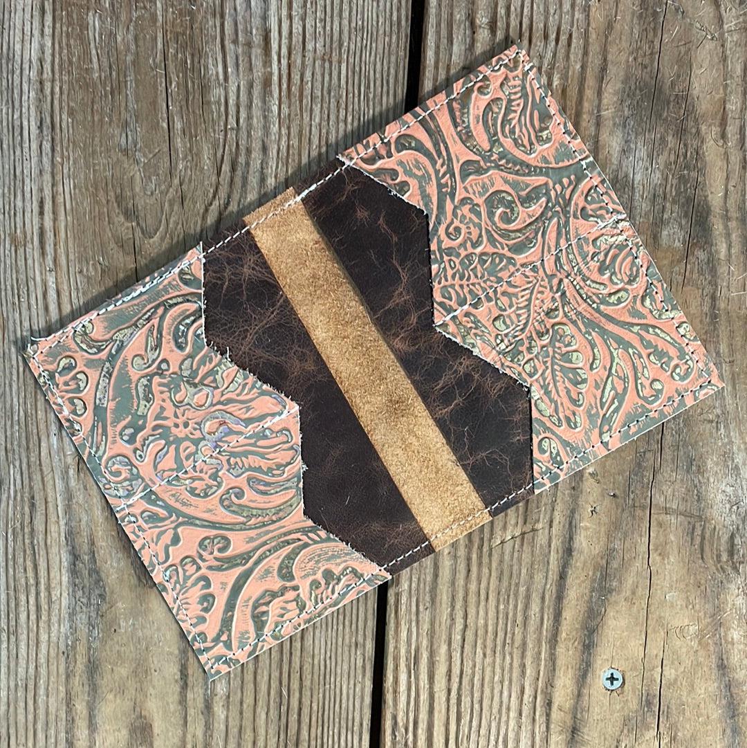 Waylon Wallet - w/ Leopard Leather-Waylon Wallet-Western-Cowhide-Bags-Handmade-Products-Gifts-Dancing Cactus Designs