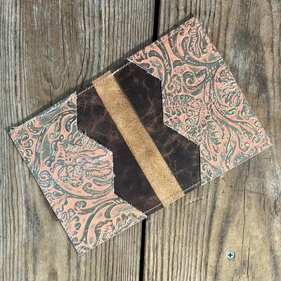 Waylon Wallet - w/ Leopard Leather-Waylon Wallet-Western-Cowhide-Bags-Handmade-Products-Gifts-Dancing Cactus Designs