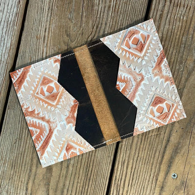 Waylon Wallet - w/ Leopard Leather-Waylon Wallet-Western-Cowhide-Bags-Handmade-Products-Gifts-Dancing Cactus Designs