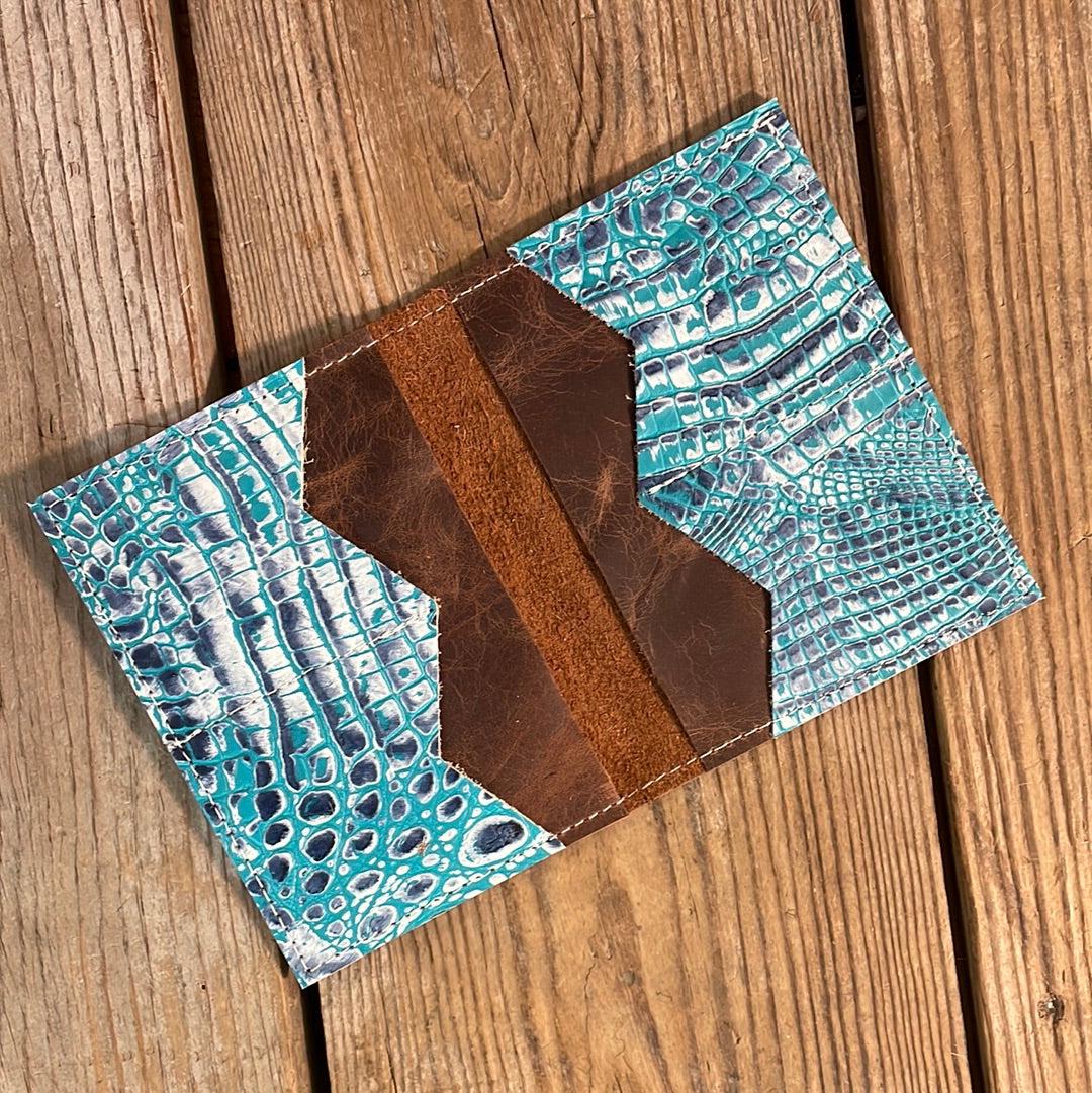 Waylon Wallet - w/ Mojave Leather-Waylon Wallet-Western-Cowhide-Bags-Handmade-Products-Gifts-Dancing Cactus Designs