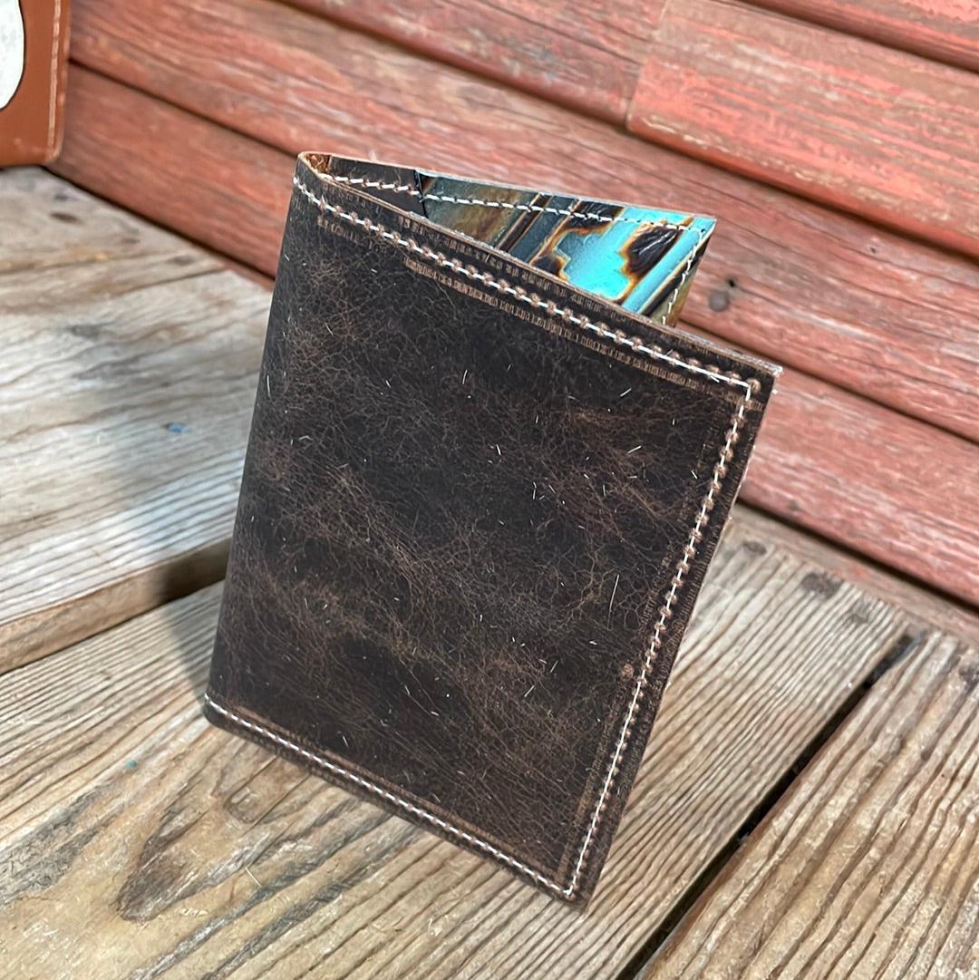 Waylon Wallet - w/ Mojave Leather-Waylon Wallet-Western-Cowhide-Bags-Handmade-Products-Gifts-Dancing Cactus Designs