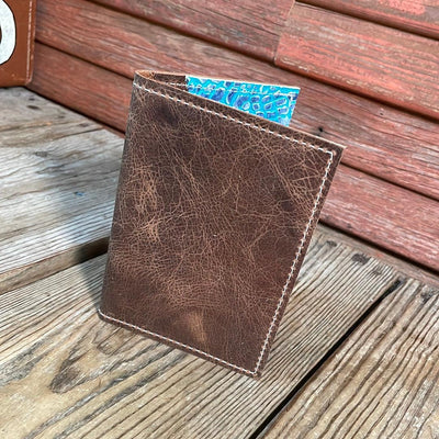 Waylon Wallet - w/ Mojave Leather-Waylon Wallet-Western-Cowhide-Bags-Handmade-Products-Gifts-Dancing Cactus Designs