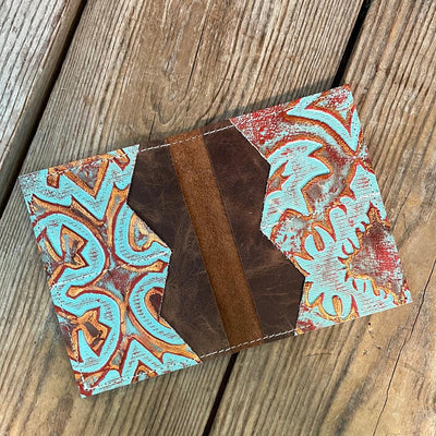 Waylon Wallet - w/ Mustang Leather-Waylon Wallet-Western-Cowhide-Bags-Handmade-Products-Gifts-Dancing Cactus Designs