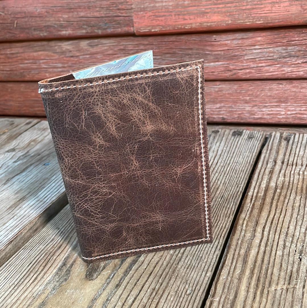 Waylon Wallet - w/ Mustang Leather-Waylon Wallet-Western-Cowhide-Bags-Handmade-Products-Gifts-Dancing Cactus Designs