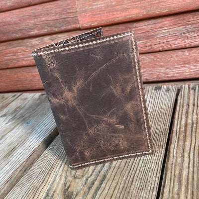 Waylon Wallet - w/ Mustang Leather-Waylon Wallet-Western-Cowhide-Bags-Handmade-Products-Gifts-Dancing Cactus Designs