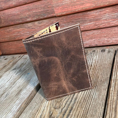 Waylon Wallet - w/ Mustang Leather-Waylon Wallet-Western-Cowhide-Bags-Handmade-Products-Gifts-Dancing Cactus Designs