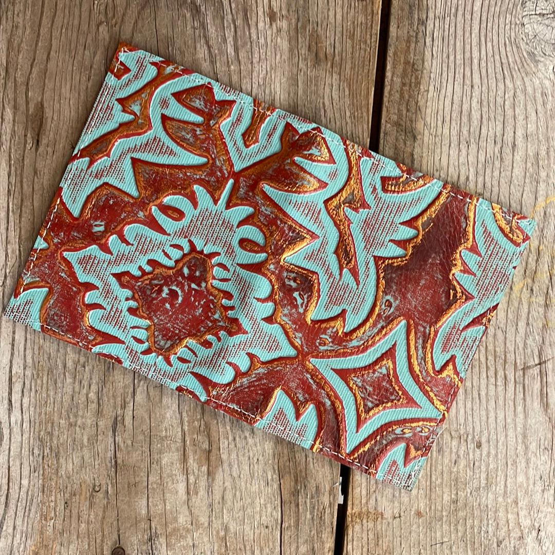 Waylon Wallet - w/ Patriot Laredo-Waylon Wallet-Western-Cowhide-Bags-Handmade-Products-Gifts-Dancing Cactus Designs
