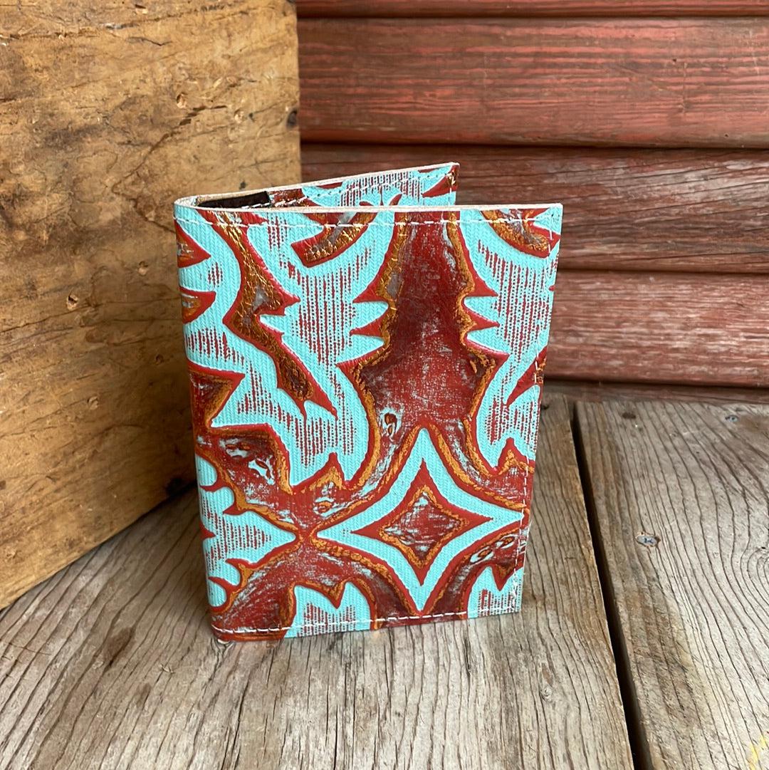 Waylon Wallet - w/ Patriot Laredo-Waylon Wallet-Western-Cowhide-Bags-Handmade-Products-Gifts-Dancing Cactus Designs
