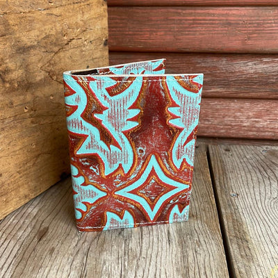 Waylon Wallet - w/ Patriot Laredo-Waylon Wallet-Western-Cowhide-Bags-Handmade-Products-Gifts-Dancing Cactus Designs