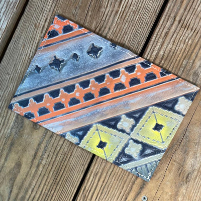 Waylon Wallet - w/ Teton Sundown Navajo-Waylon Wallet-Western-Cowhide-Bags-Handmade-Products-Gifts-Dancing Cactus Designs