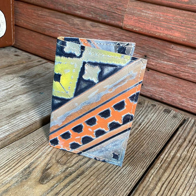 Waylon Wallet - w/ Teton Sundown Navajo-Waylon Wallet-Western-Cowhide-Bags-Handmade-Products-Gifts-Dancing Cactus Designs