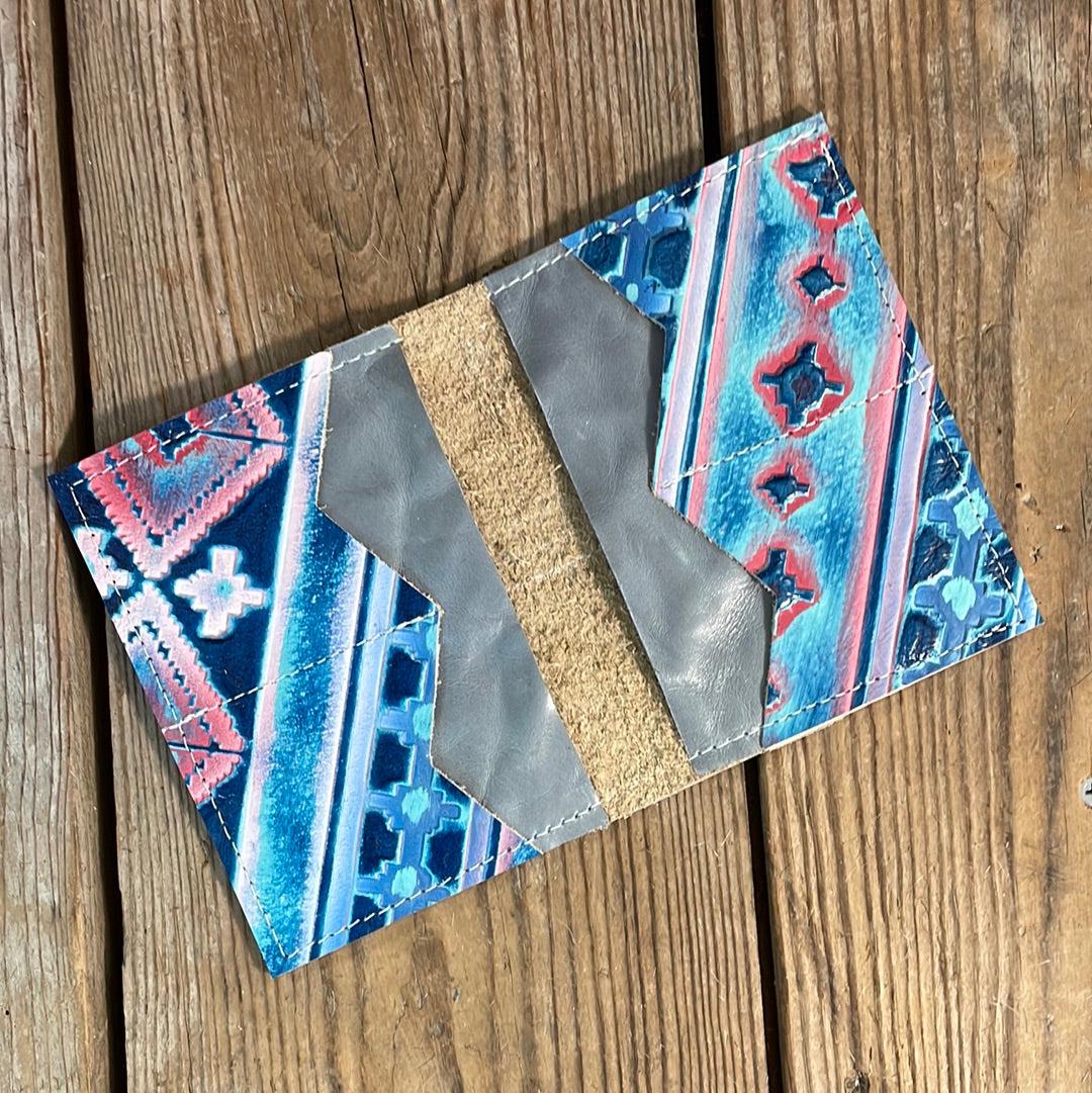 Waylon Wallet - w/ Tucson Sundown Navajo-Waylon Wallet-Western-Cowhide-Bags-Handmade-Products-Gifts-Dancing Cactus Designs