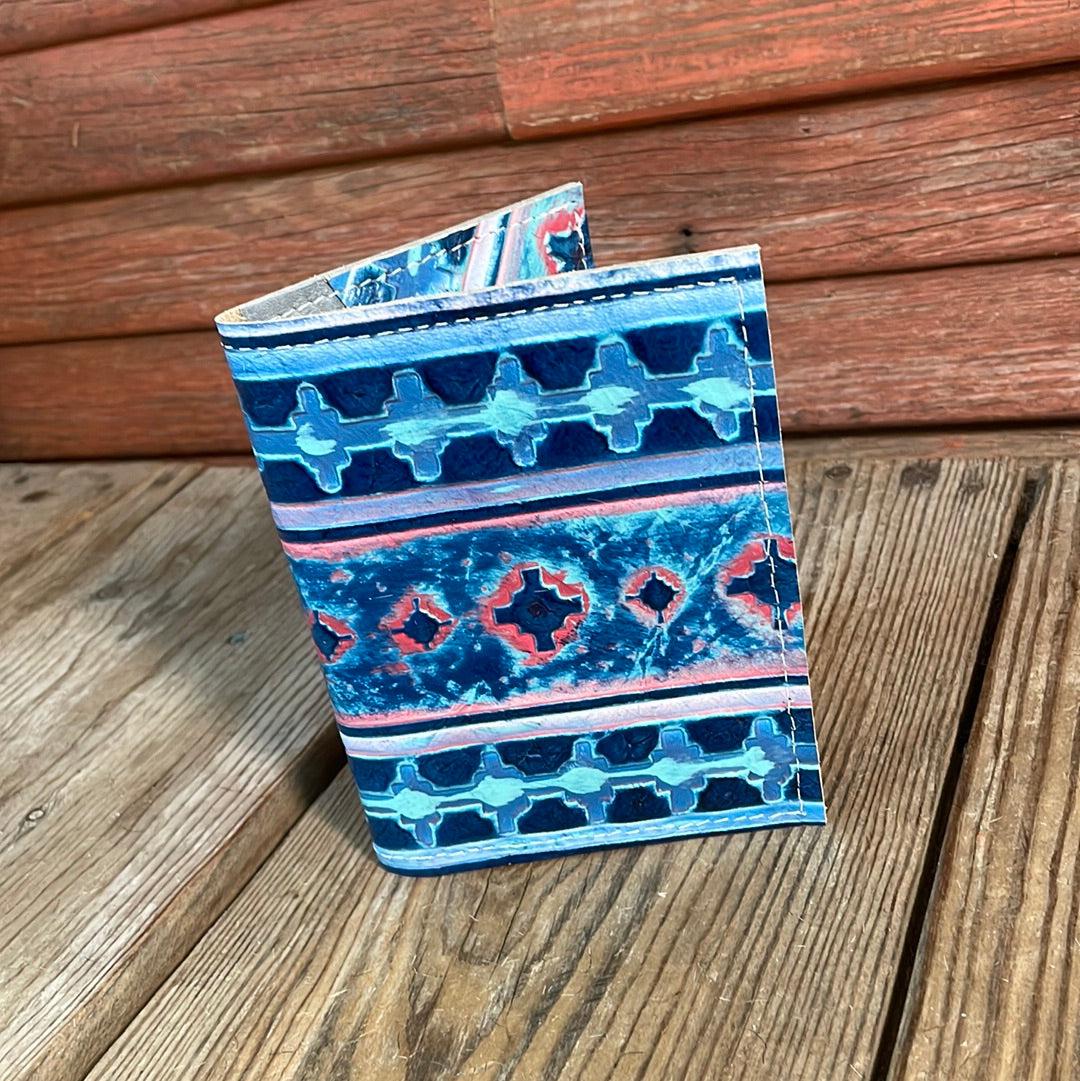 Waylon Wallet - w/ Tucson Sundown Navajo-Waylon Wallet-Western-Cowhide-Bags-Handmade-Products-Gifts-Dancing Cactus Designs