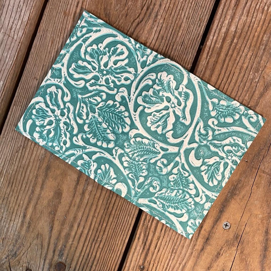 Waylon Wallet - w/ Turquoise Sand tool-Waylon Wallet-Western-Cowhide-Bags-Handmade-Products-Gifts-Dancing Cactus Designs