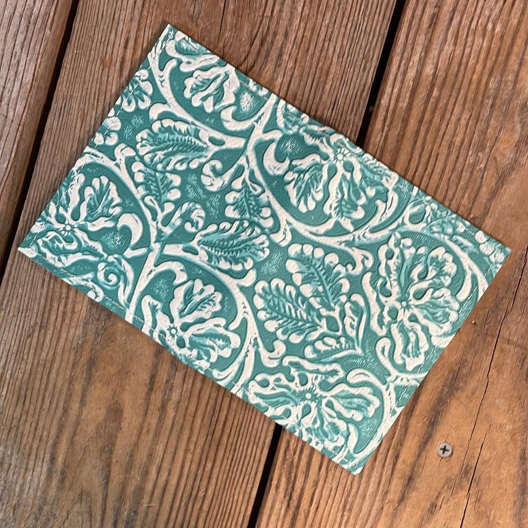 Waylon Wallet - w/ Turquoise Sand tool-Waylon Wallet-Western-Cowhide-Bags-Handmade-Products-Gifts-Dancing Cactus Designs